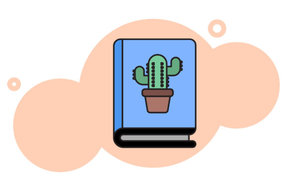 Book Icon Cactus Design – A Versatile Freebie for Digital Sellers