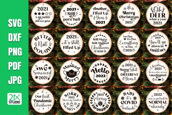 Christmas Ornaments 2021 Svg: A Festive Graphic Design Asset for Crafters