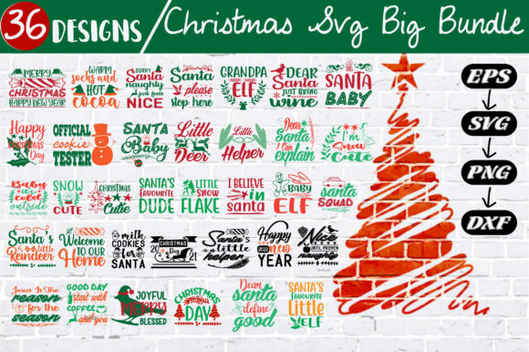 Christmas SVG Big Bundle: A Festive Graphic Design Asset for Local Business Branding