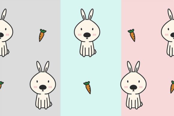 Cute Rabbit Seamless Graphics: A Freebie That Fits Your Handmade Business