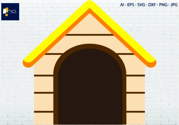 Dog House Illustration: A Versatile Graphic Design Asset for Creative Sellers