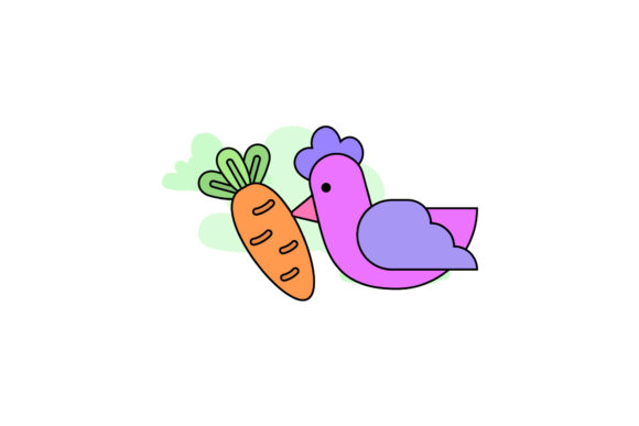 Easter Cute Icon Carrot Chicken Funny Review for Real Projects