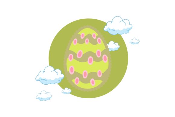 Easter Egg Scalloped Edge Beauty Cloud – A Graphics Freebie with Editorial Flair