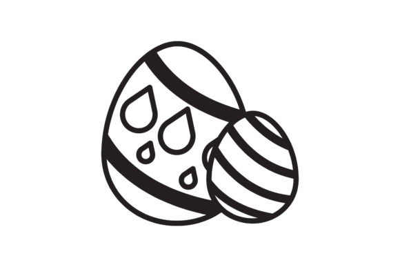 Easter Icon Water Black Line Design Art – A Practical Graphic Freebie for Creative Sellers