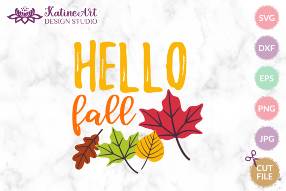 Hello Fall SVG: A Graphic Design Asset for Crafts and Autumn Branding