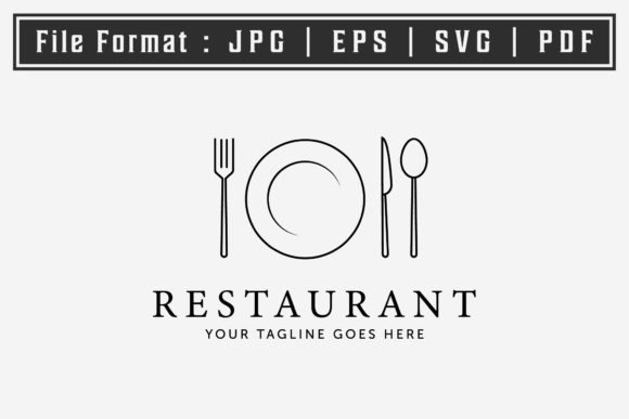 Minimal Kitchen Concept Logo Line Art: A Versatile Freebie for Digital Sellers