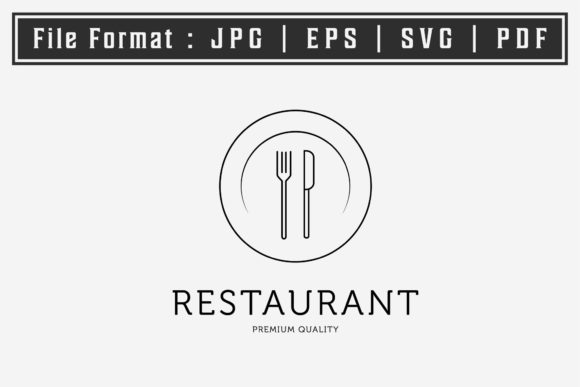 Minimalist Line Art Plate Fork Logo Review for Real Embroidery Projects
