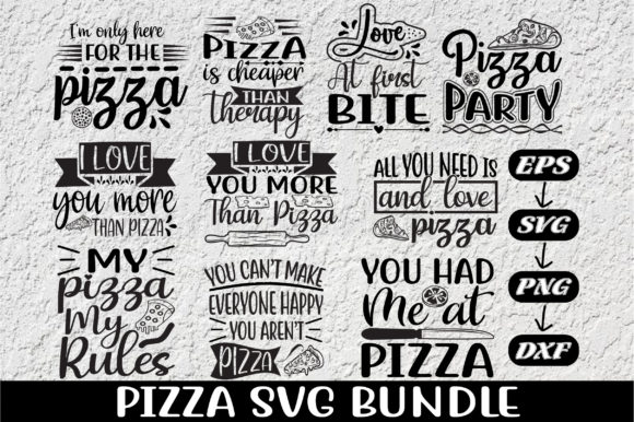 Pizza SVG Bundle: A Versatile Graphic Design Asset for Crafts and Branding