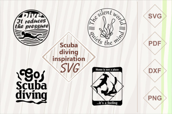Scuba Diving SVG Set: A Creative Asset for Local Business Branding and Crafts