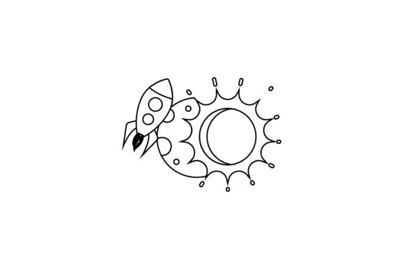 Space Icon Cute Sun Coloring Page: A Graphics Freebie for Content Creators