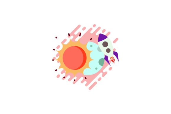 Space Icon Cute Sun Orange – A Freebie Graphic for Local Business Branding