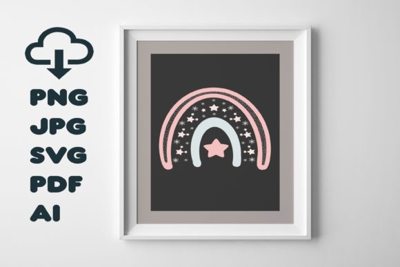 Starry Rainbow Graphics: A Freebie with Editorial Flair